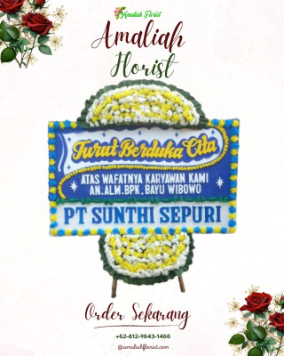 Papan Bunga Duka di Maba